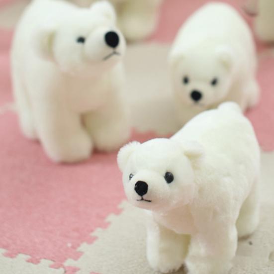 Jucărie de pluș adorabilă Urs Polar Alb Urs Arctic Animal de pluș Păpușă pentru Copil Cadou Drăguț de Ziua de Naștere Crăciun