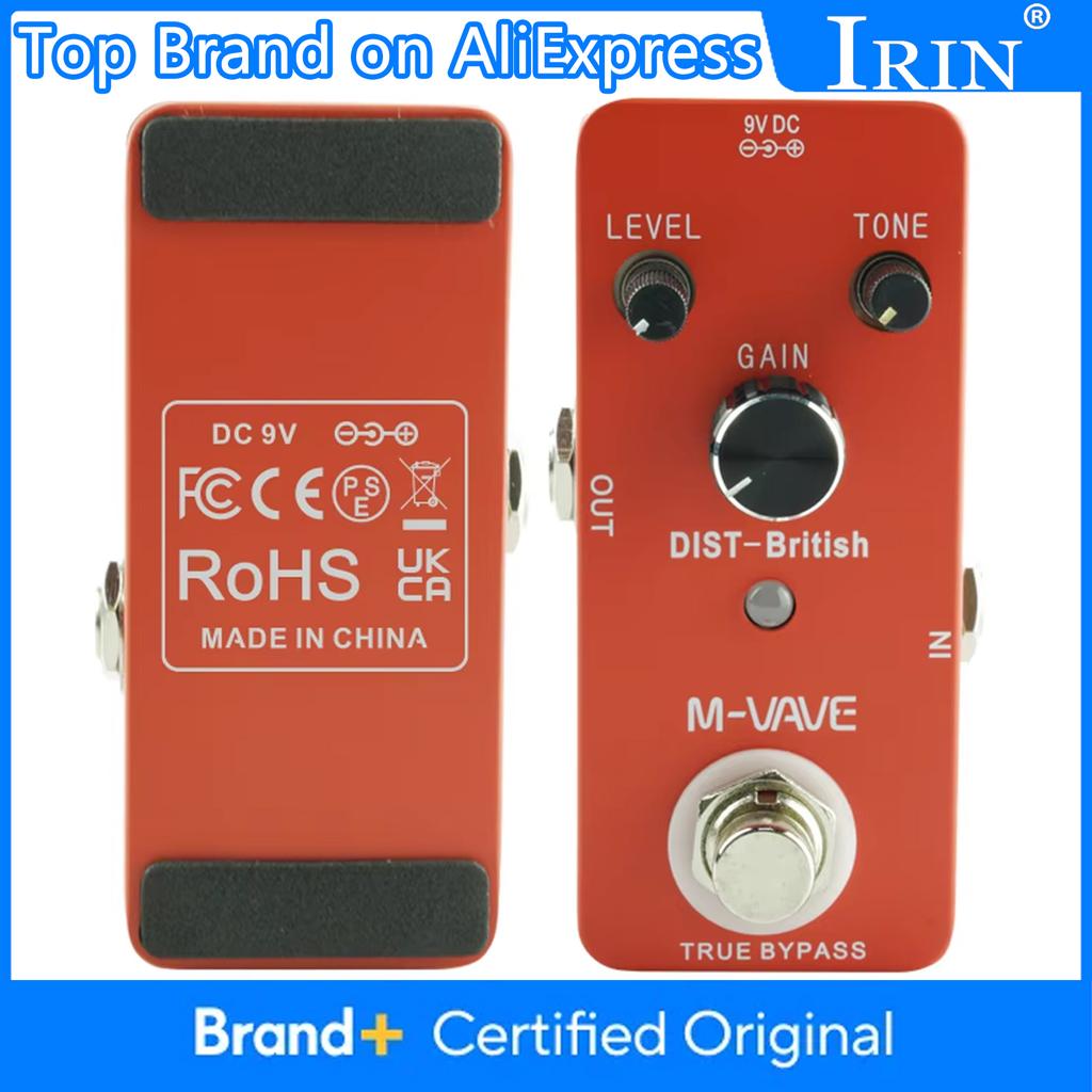 M-VAVE Classic British Distortion Guitar Pedal Based On Classic JCM Amp Distortion Effect True Bypass Guitar Parts & Accessories
