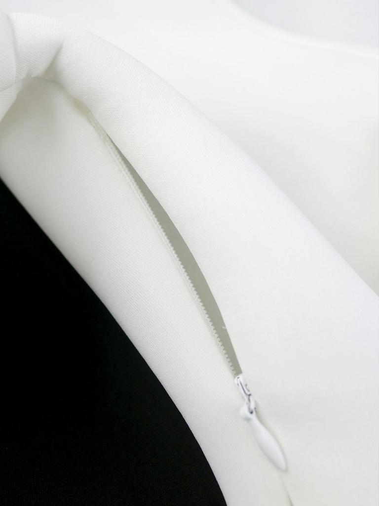 Elegantes weißes A-Linien-Minikleid für Damen mit Herzausschnitt, Puffärmeln, rückenfreiem Stil und großer Schleife, Hochzeitsgast-, Party-, Cocktail-Outfit