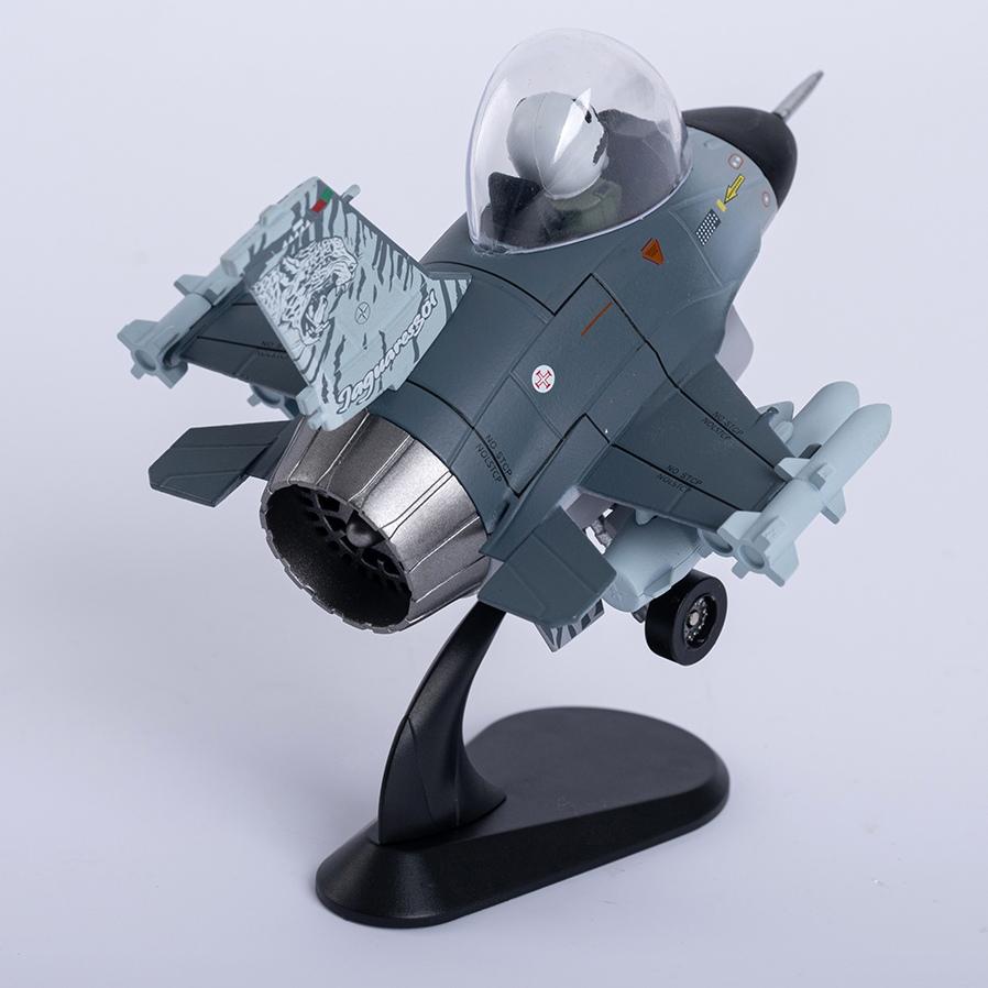 Q-Version F16 Metal Alloy Airplane Model(including base)Home Placement, Collection and Decoration  Creative Gift