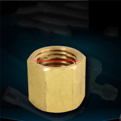 Copper Screw Cap Air Conditioner External Unit Valve Cap Conditioner Shut-off Valve Cap 9.8/ 11/ 15/ 17/21/ 24.5mm Threaded Plug