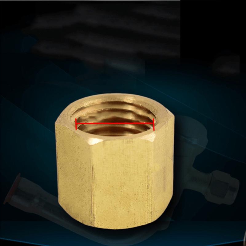 Copper Screw Cap Air Conditioner External Unit Valve Cap Conditioner Shut-off Valve Cap 9.8/ 11/ 15/ 17/21/ 24.5mm Threaded Plug
