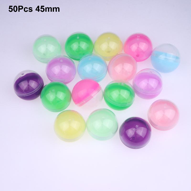 50PCS DIY Hollow Balls Plastic Ball Fillable Bauble Ornaments Home Party Gifts Box Decor Wedding Party Gifts