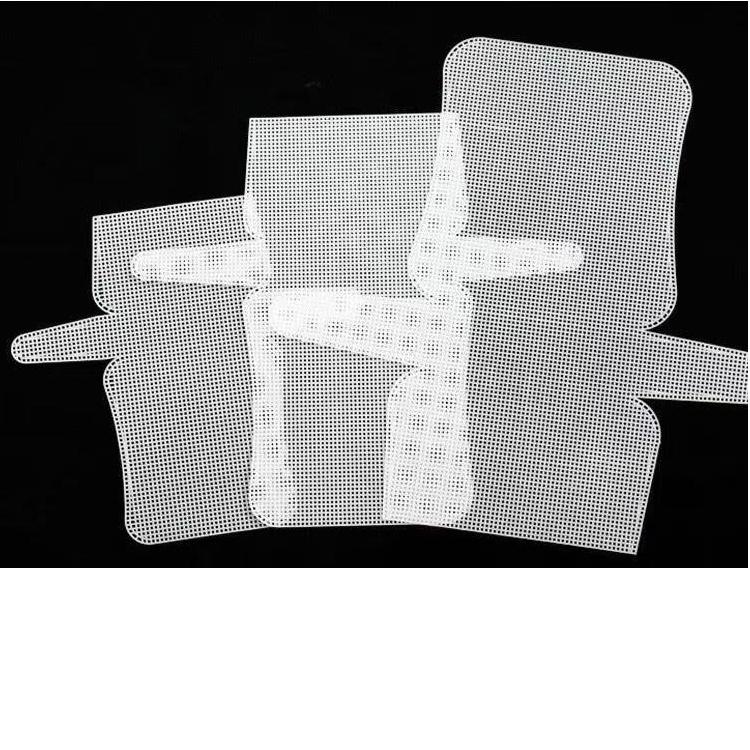 DIY Handcraft Bags Sewing Weaving Material Latch Hook Bags Made Plastic Grid Hook Weaving Plastic Mesh Cloth For Bag Making Kit
