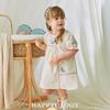 Happyology Girls' Floral Embroidered Short-Sleeve Princess Dress
