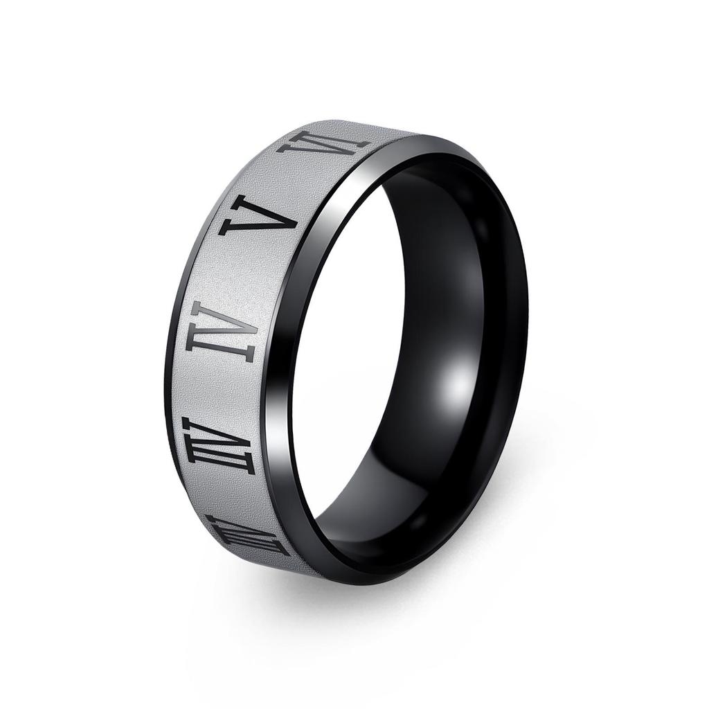 12-Piece Rotating Fidget Chain Ring Set In Stainless Steel