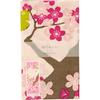 Hamamonyo Illustrated Hand and Cherry Blossom Message Towel White-eye