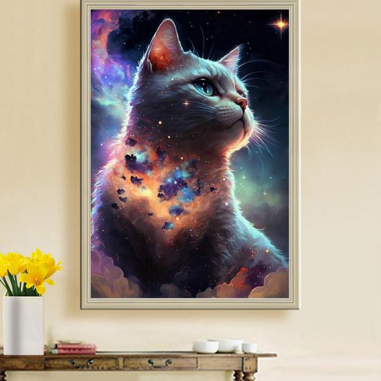 1 Set DIY Rhinestone Painting Kit Exquisite Bright Color Cartoon Pattern Picture Craft Home Decoration