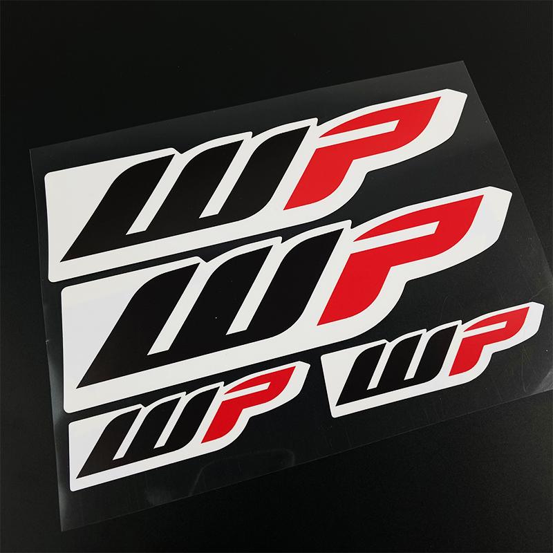 1 Rinkinys Motociklo Lipdukai Motokroso Priekinės Šakės Wp Amortizatoriams Šaunus Logotipas Pakaba Patvarūs Vinilo Lipdukai Apdaila