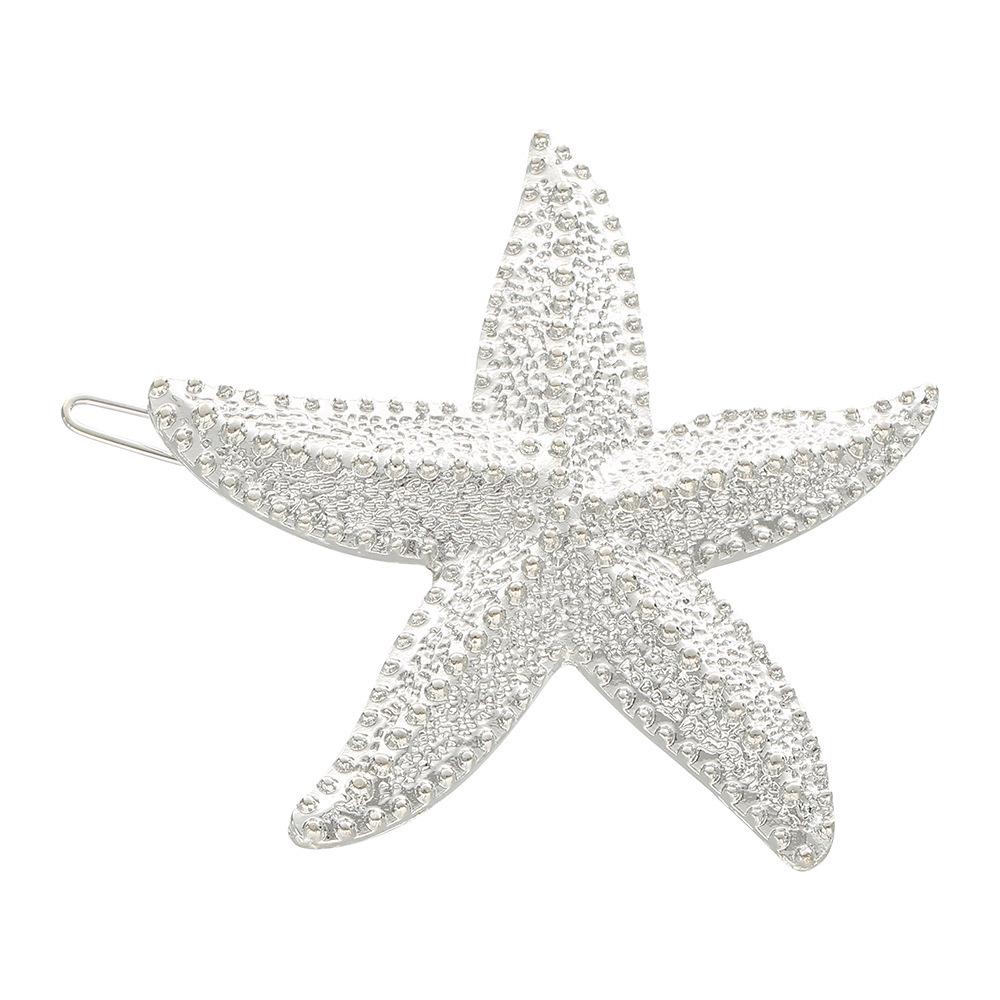 High-Grade Versatile Starfish Metal Hair Clip for Beach and Bangs