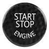 Black Carbon Fiber Car Engine Start Stop Button Switch Cover For BMW 1 7 Series X1 X3 X6