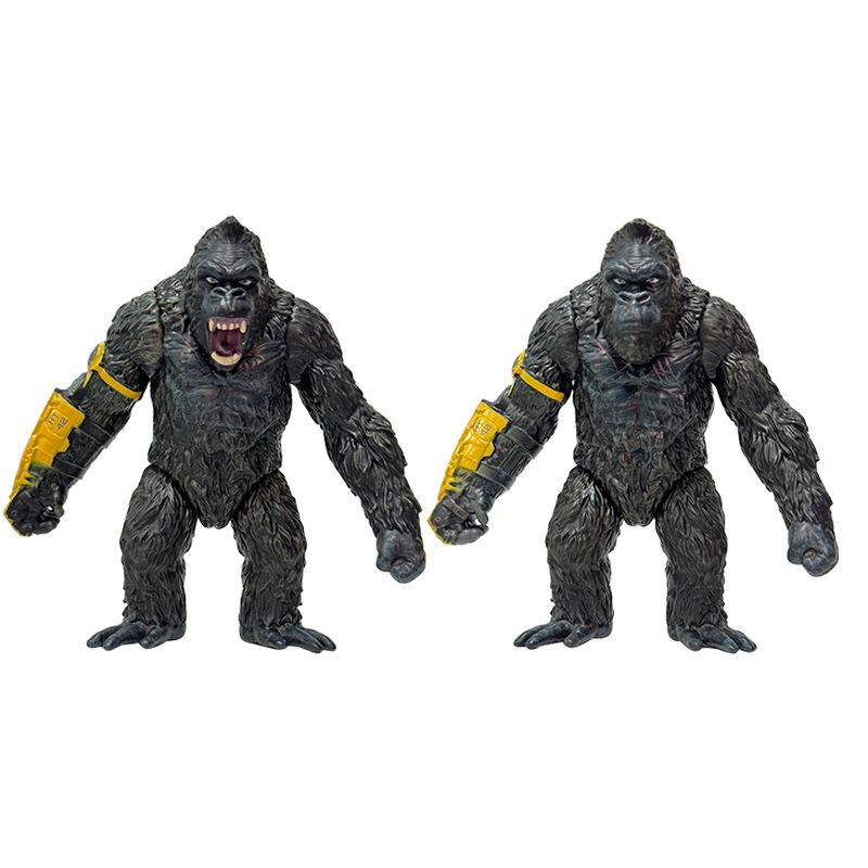 Fashnics 2 Styles King Kong Gorilla Articulated Joints Moveable Action Figure Vinyl Doll Collection Model Toys