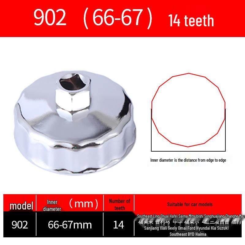 Cap-Style Oil Filter Wrench Tool for Easy Installation and Removal
