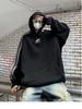 Men's Trendy American Striped Patchwork Hoodie - Autumn/Winter Casual Loose Fit for Couples