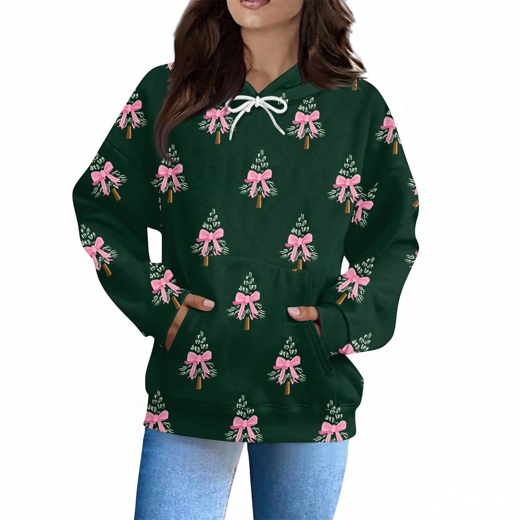 Women's Fashion Daily  Casual Hoodie Long Sleeve Printed Top
