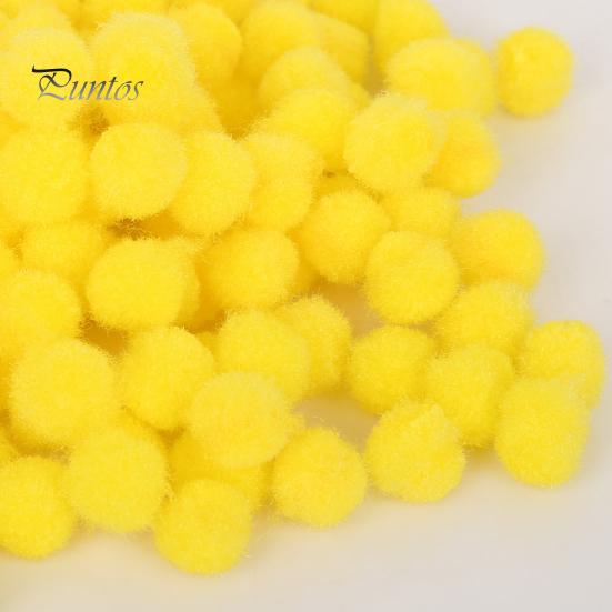 300 Pcs Pom Poms for Crafting 10mm Fluffy Felt Balls Solid Color Fuzzy Pompoms for Dolls Garland DIY Crafts Decorations