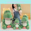 Cute Dinosaur Plush Toy Stuffed Animal Funny Tyrannosaurus Rex Pillow Doll Wholesale 25cm 35cm 50cm 70cm