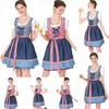 Oktoberfest Plain Dress Costume For Women Featuring Charming Vintage Style Design