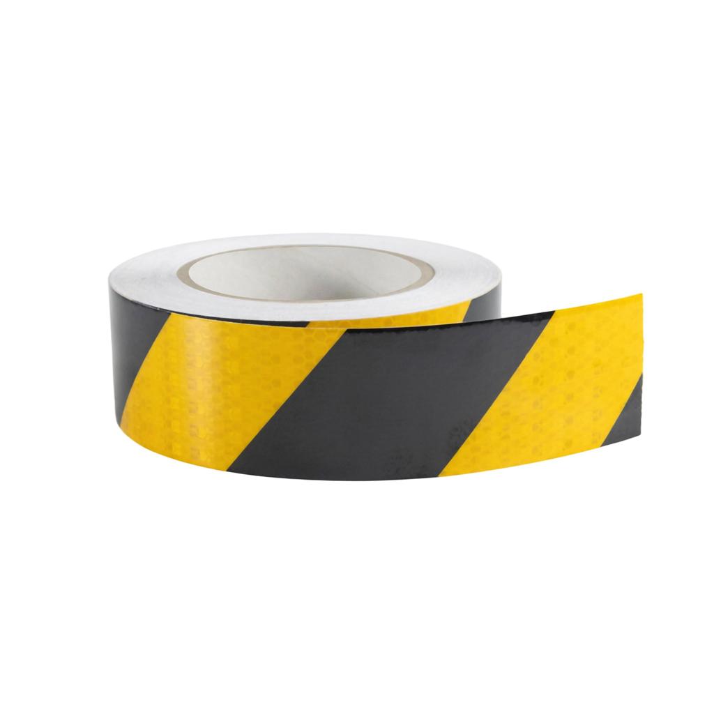HFS(R) Reflective Tape Seal Sheet Visible 5cm Wide X 25m Black/Yellow