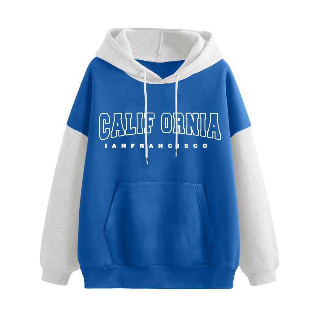 Women's Plus Velvet Cozy Long-Sleeve Printed Hoodie - European, American & Korean Style.