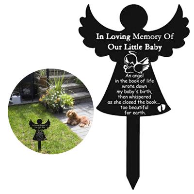 Acrylic Pet Dog Cats Memorial Grave Marker Pet Graveside Sign for Home and Garden Decoration Pet Grave Sign
