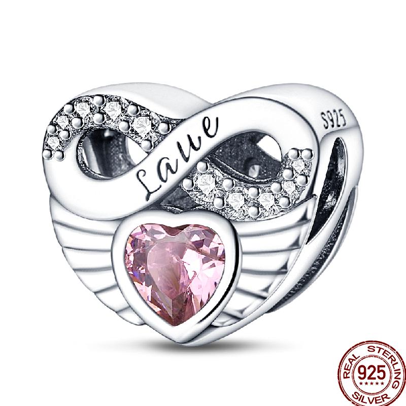 Copper Shiny Zircon Classic Classical Flower Series Charm Beads Suitable Fit 3Mm Original Charm Bracelet