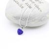 Versatile Rhinestone Heart Necklace with Diamond-Clay Pendant