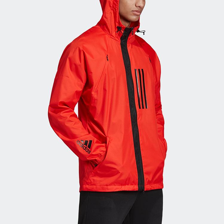 adidas Jacken Herren Hellrosa Rot Fluoreszierend Mit Kapuze Moderat Sonstige DZ0051
