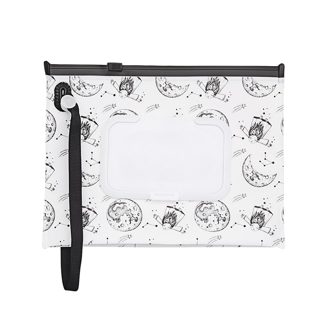 Portable Flip Cover Carrying Case Stroller Accessories Cosmetic Pouch Wet Wipes Bag Tissue Box