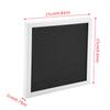 25cm*25cm Message Plastic Letter Board Sign Changeable Letters Numbers Room Decor (White Frame)