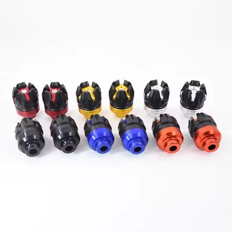 2 PCS  Motorcycle Front and Rear Wheel Crash Protectors Cups Anti-fall Frame Slider Aluminum Modification Motorcycle Accessories