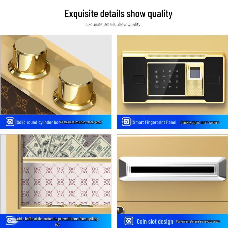 Commercial Coin Deposit Safe with Fingerprint Lock
