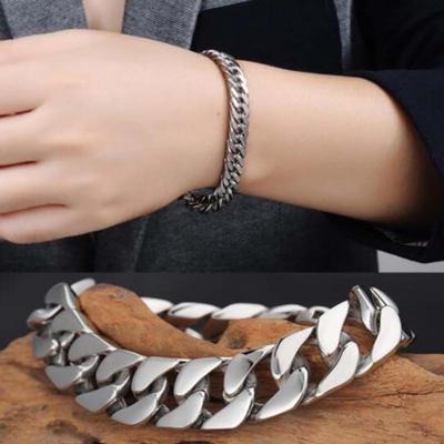 Pánské módní doplňky Punk Chain Curb Link náramek náramek dárek Praktické praktické šperky lásky