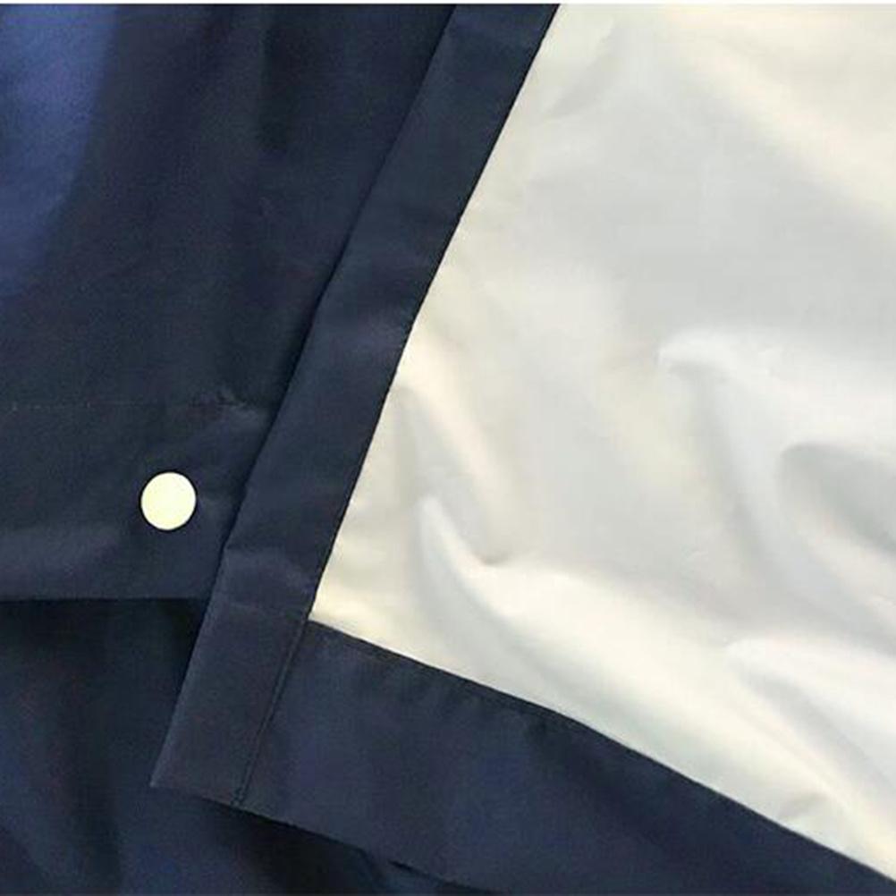 Kids Raincoat Poncho Waterproof Hooded One-Piece Rainwear Dark Blue Lightweight For Outdoor Travel Camping Festival