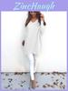 Sweet Girly Vneck Pullover Long Sleeve Top Womens Slim Fit Polyester Autumn Casual