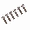 6pcs Set M5*16mm Titanium Alloy Bike Fixed Stem Bolts For Bicycle Mountain Stem (titanium)