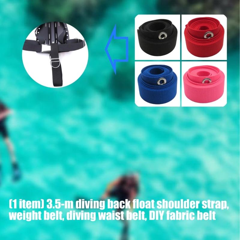 Sostituzione Cinghia Backplate Subacquea Cintura Pesi Subacquea 3,5M Accessori Backplate Subacquea Backmount