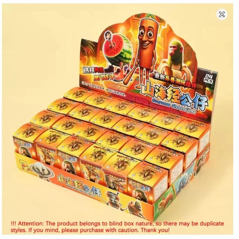 a 24pcs Witch Hunting Group/Brainrot Blind Box Toy Tralarero Tralala Tungtungtung Sahur Bombardinocrocodilo Figures Key Chain @/