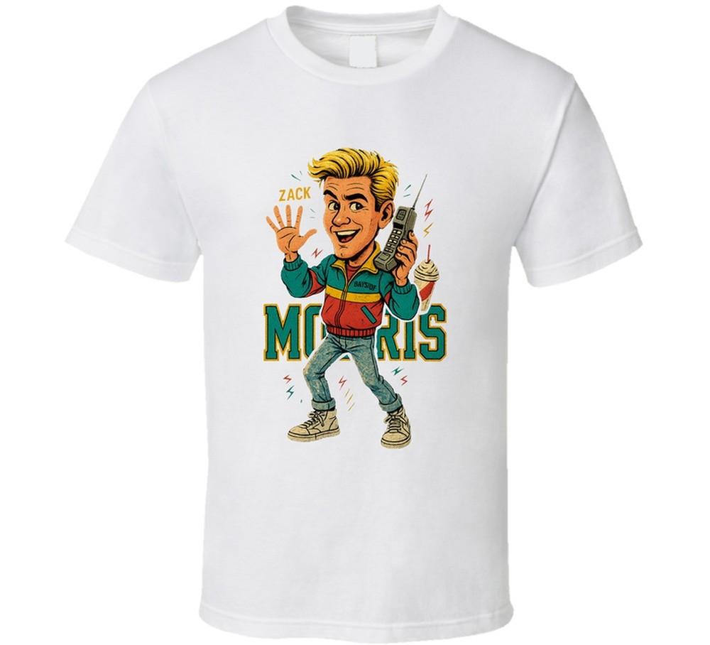 Zack Morris Saved By The Bell Caricature Retro Look Fan T Shirt