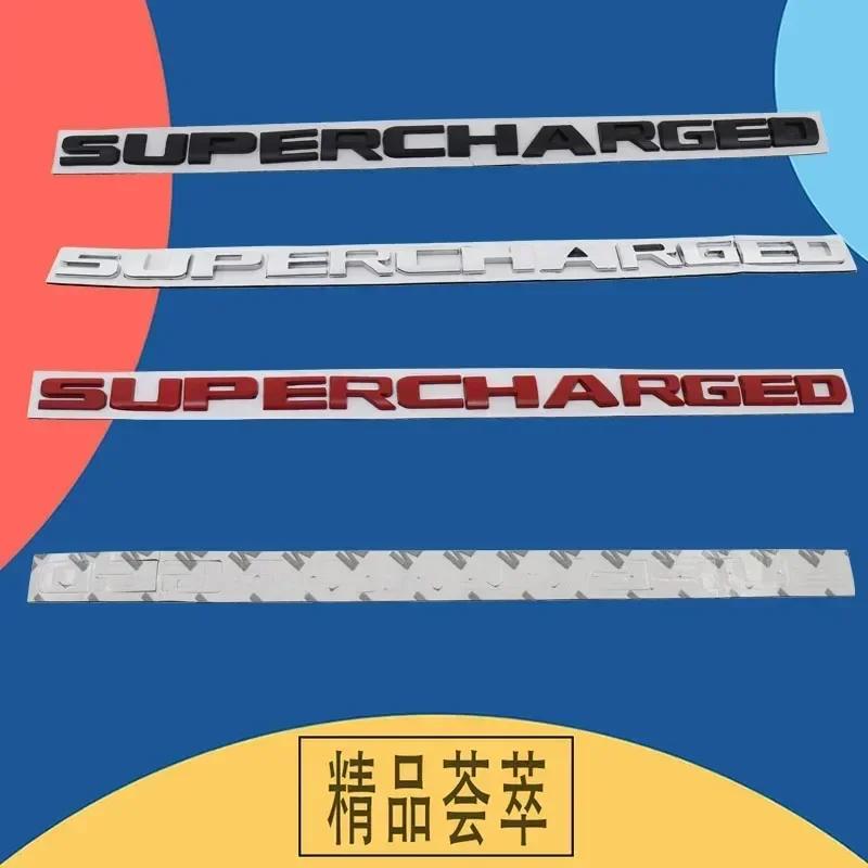AAWZ1 Badge Sticker 3D Supercharged for Sport Car Fender Side Trunk Nameplate Decal Emblem