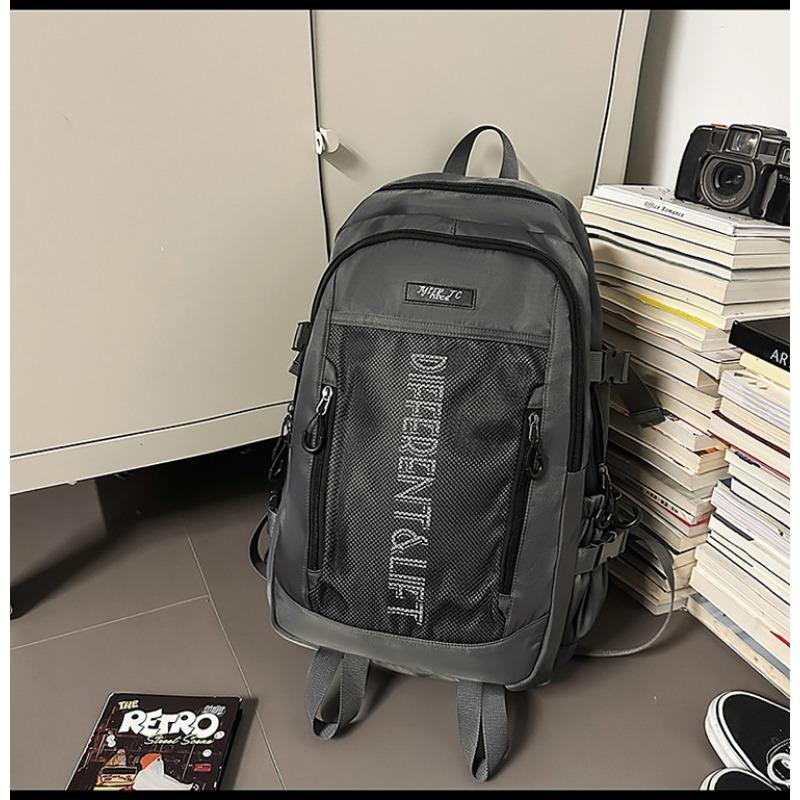 

Школьный рюкзак новый с высокой ценностью прозрачный нишевый дизайн рюкзак для пары легкий для путешествий альпинистский весенний пикник рюкзак большой вместимости темно-серого