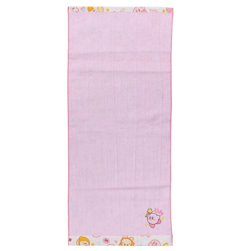 Marushin Face Kirby of the Rolling Waddle 34 x 80 cm Towel, Nintendo, Stars, Candy, Dee, 4585006600,