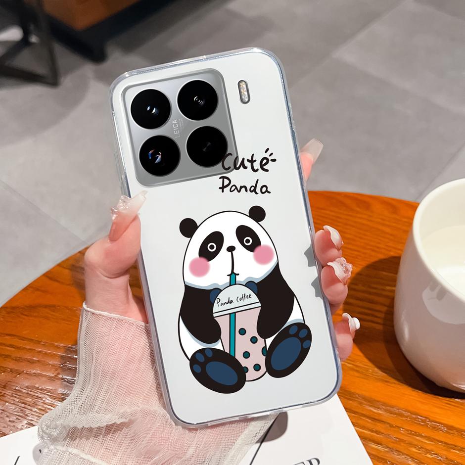 Cute Flower Case For Xiaomi 15 Pro Ultra Clear Soft Silicone Protective Bumper Cover For Xiaomi15Pro 15Ultra Anti Scratch Fundas