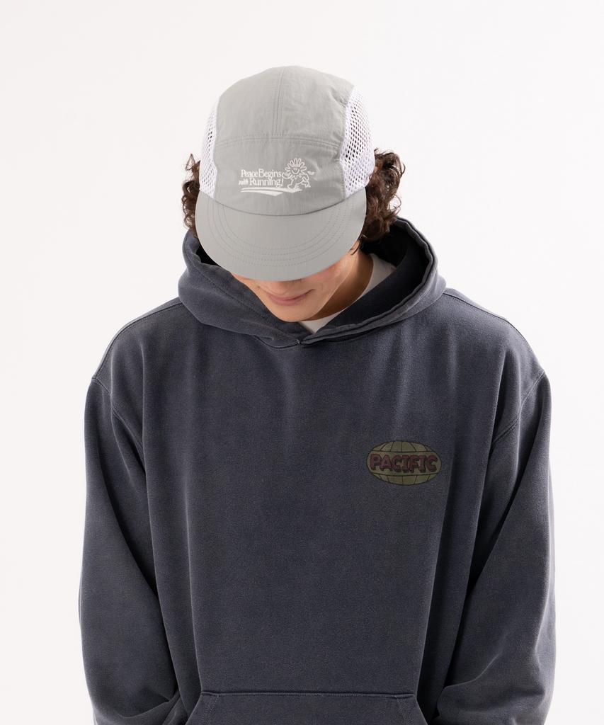 BIGWAVE COLLECTIVE Peace Runner'S Cap (Grey)