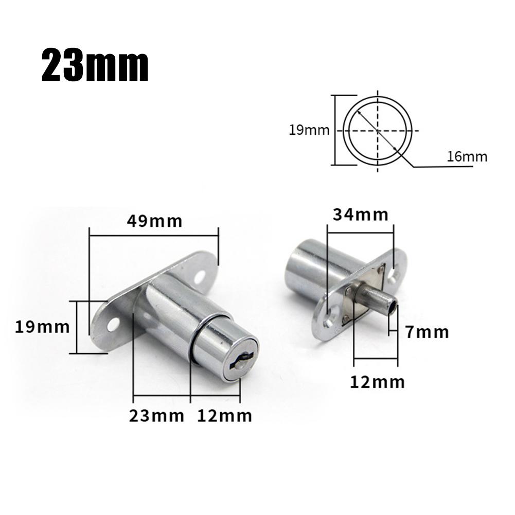 Glass Lock Sliding Door Lock Closet Showcase Furniture Cylinder Head Plunger Lock With Keys Display Cabinet Door Locks Furniture