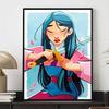 Disney Diamond Painting, Mulan Cuts Her Hair To Join The Army Mosaic Art DIY Cross Stitch Embroidery Set Full Diamond Home Decor Gift