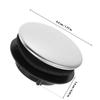 2pcs Kitchen Sink Hole Cover Stainless Steel Universal Countertop Plug For Faucet Holes Decorative Durable Secure Fit Easy