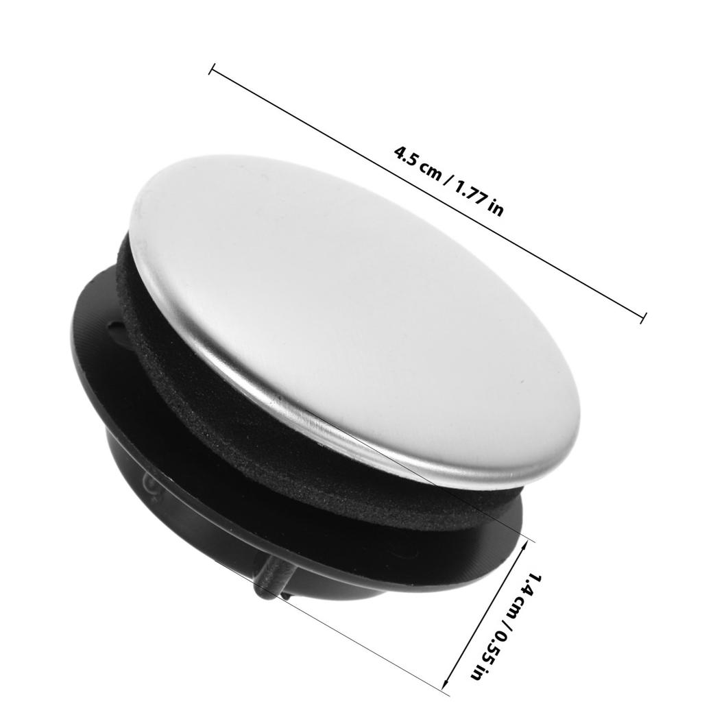 2pcs Kitchen Sink Hole Cover Stainless Steel Universal Countertop Plug For Faucet Holes Decorative Durable Secure Fit Easy