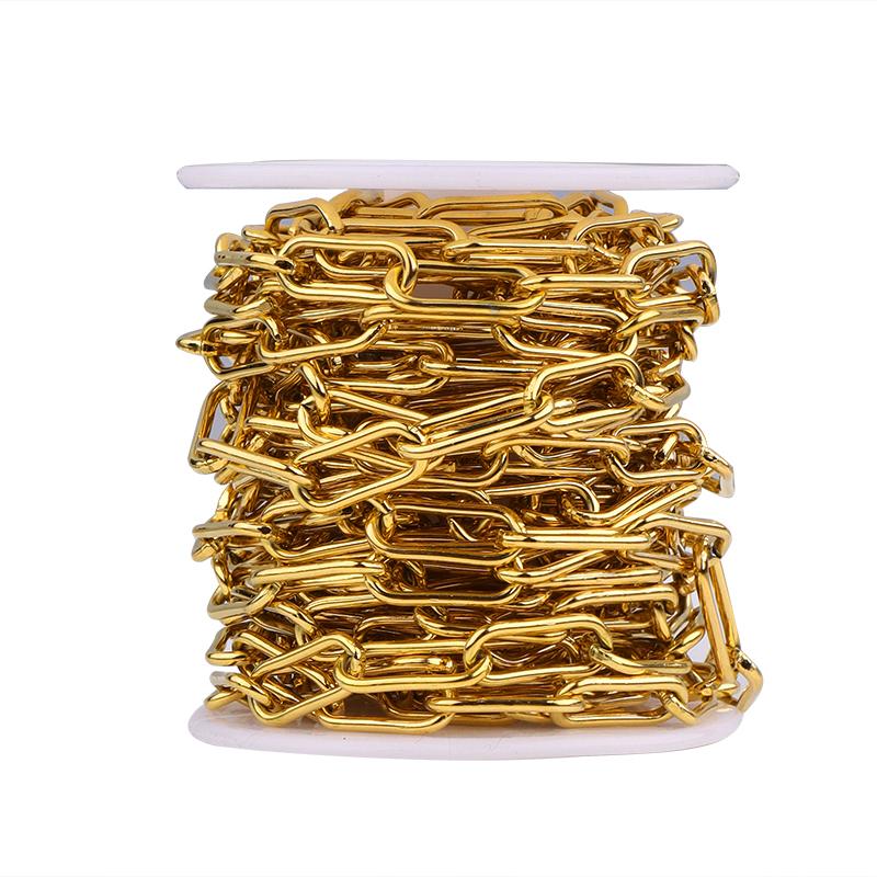 1/5Meters Stainless Steel Chains Paper Clip Shape Chain Necklace Bracelet Chain Bulk Chain For Jewelry Making DIY Chain Material