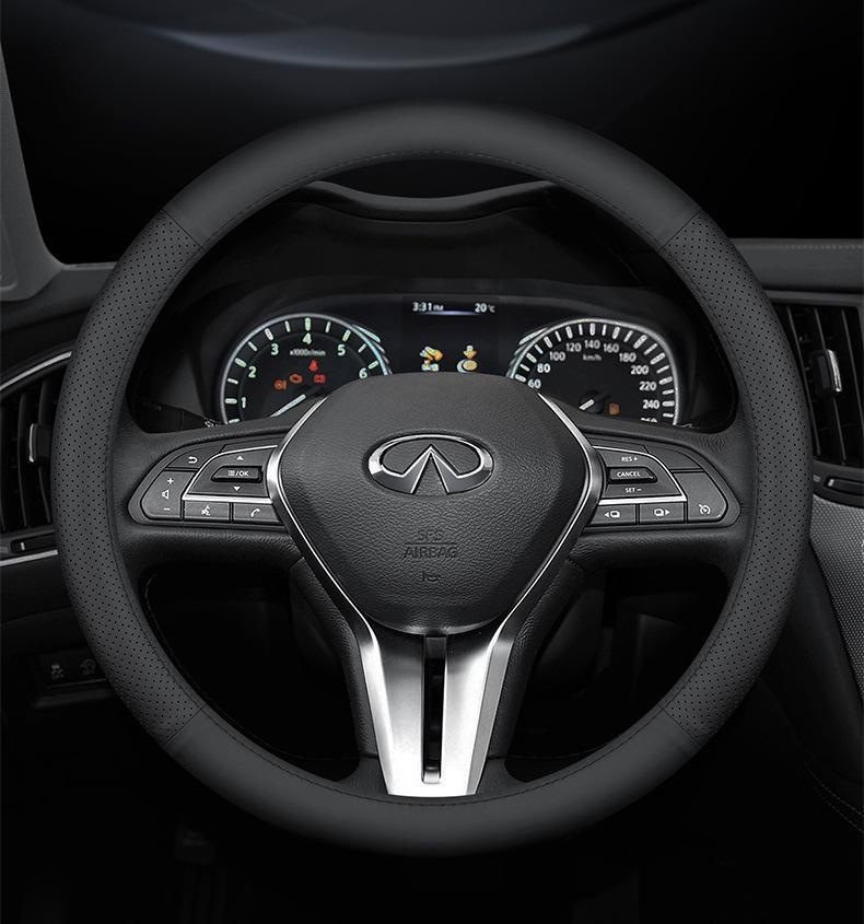Infiniti Steering Wheel Cover - Genuine Leather (QX50, QX60, Q70L, Q50L, FX3)